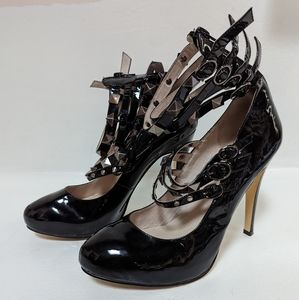 Zoe Wittner Patten Leather Goth Heels